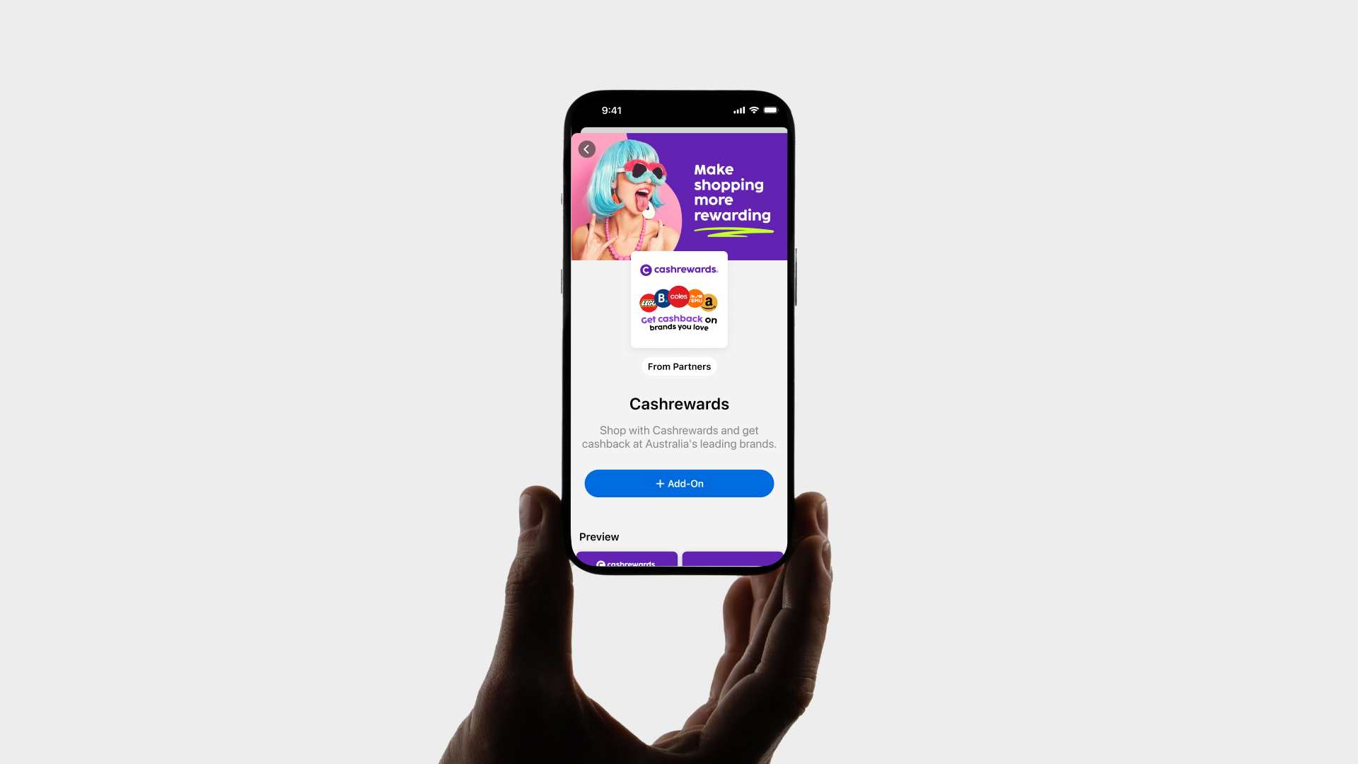 Cashrewards ANZx integration Design by Lead Product Designer Jonathan Kwok.