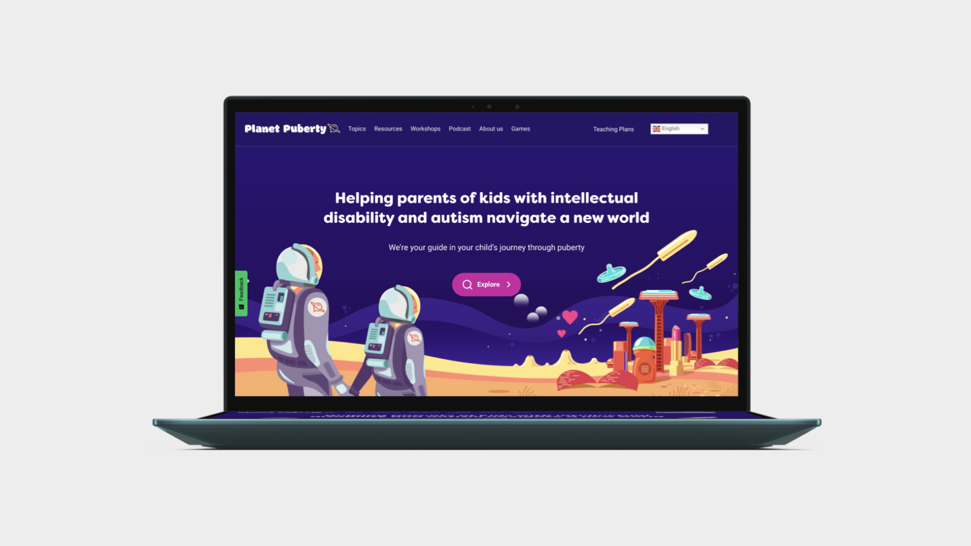 Planet Puberty Design by Lead Product Designer Jonathan Kwok.