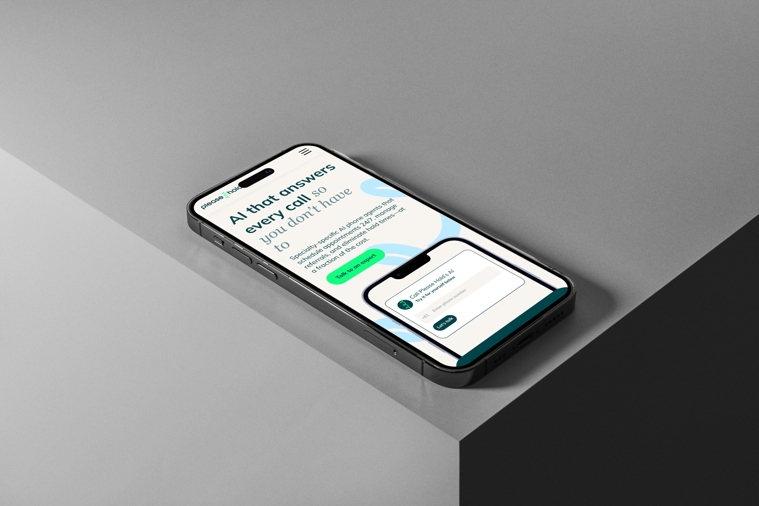 Please Hold Receptionist Design by Lead Product Designer Jonathan Kwok.